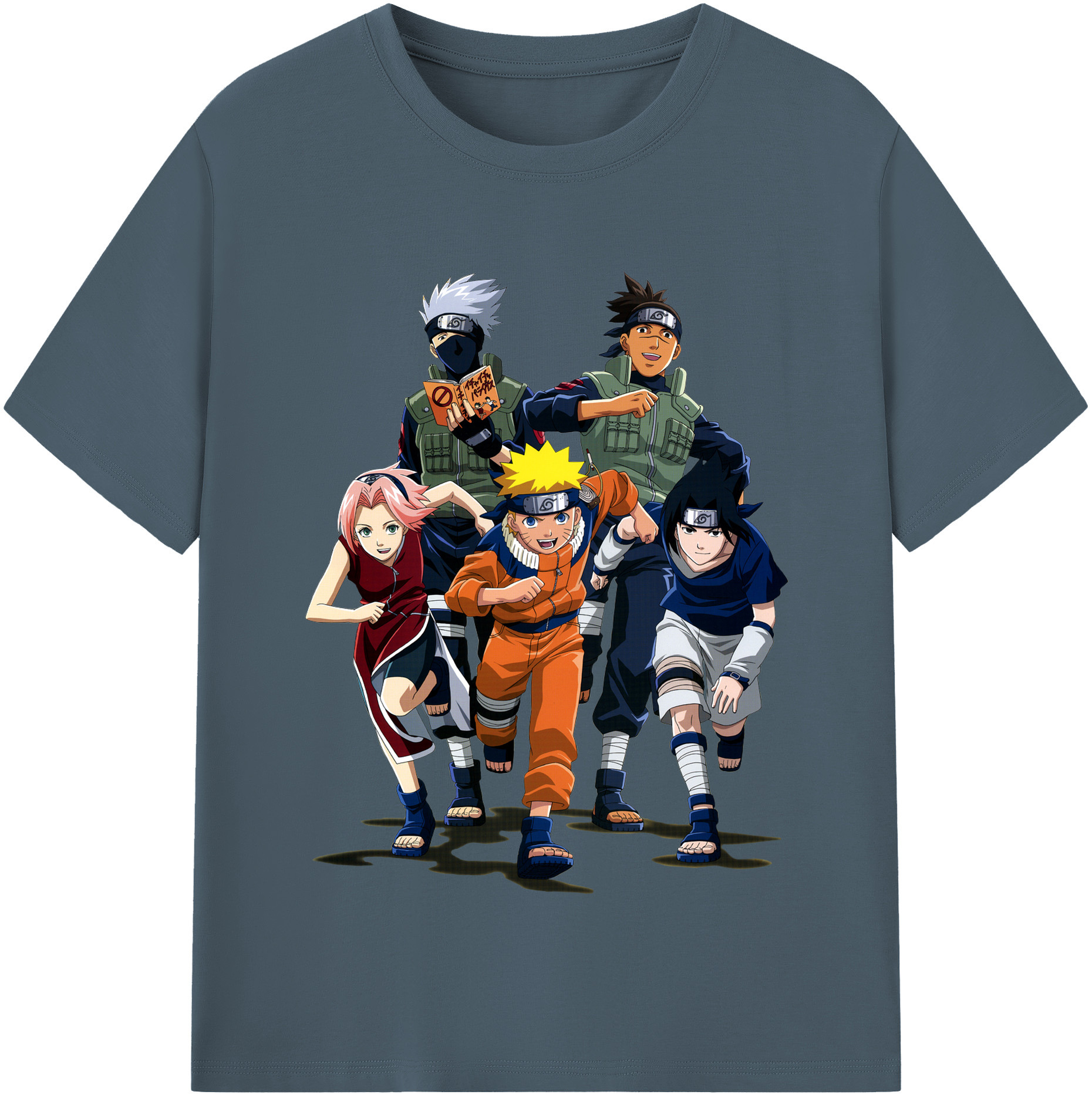 （画像用） NARUTO -ナルト- うずまき ナルト Uzumaki Naruto 綿100％半袖Tシャツ（フロントプリント）